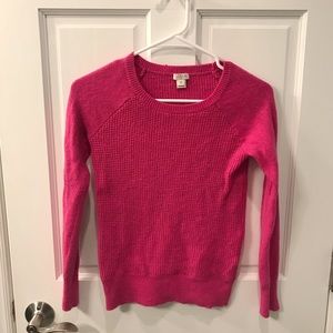Hot pink J. Crew Factory sweater